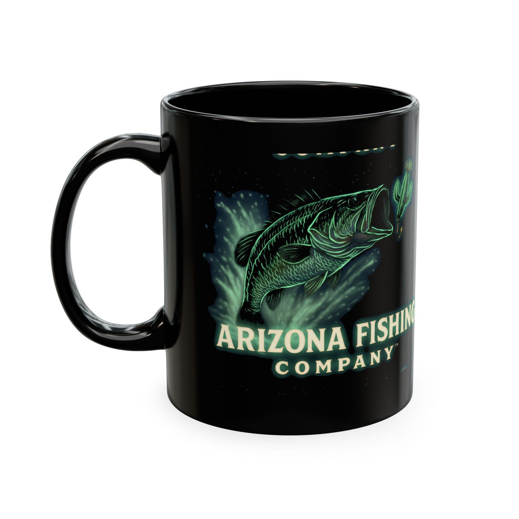 Arizona Fishing Company Black Ceramic Mug